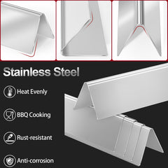 GasSaf Flavorizer Bars side view showing stainless steel finish