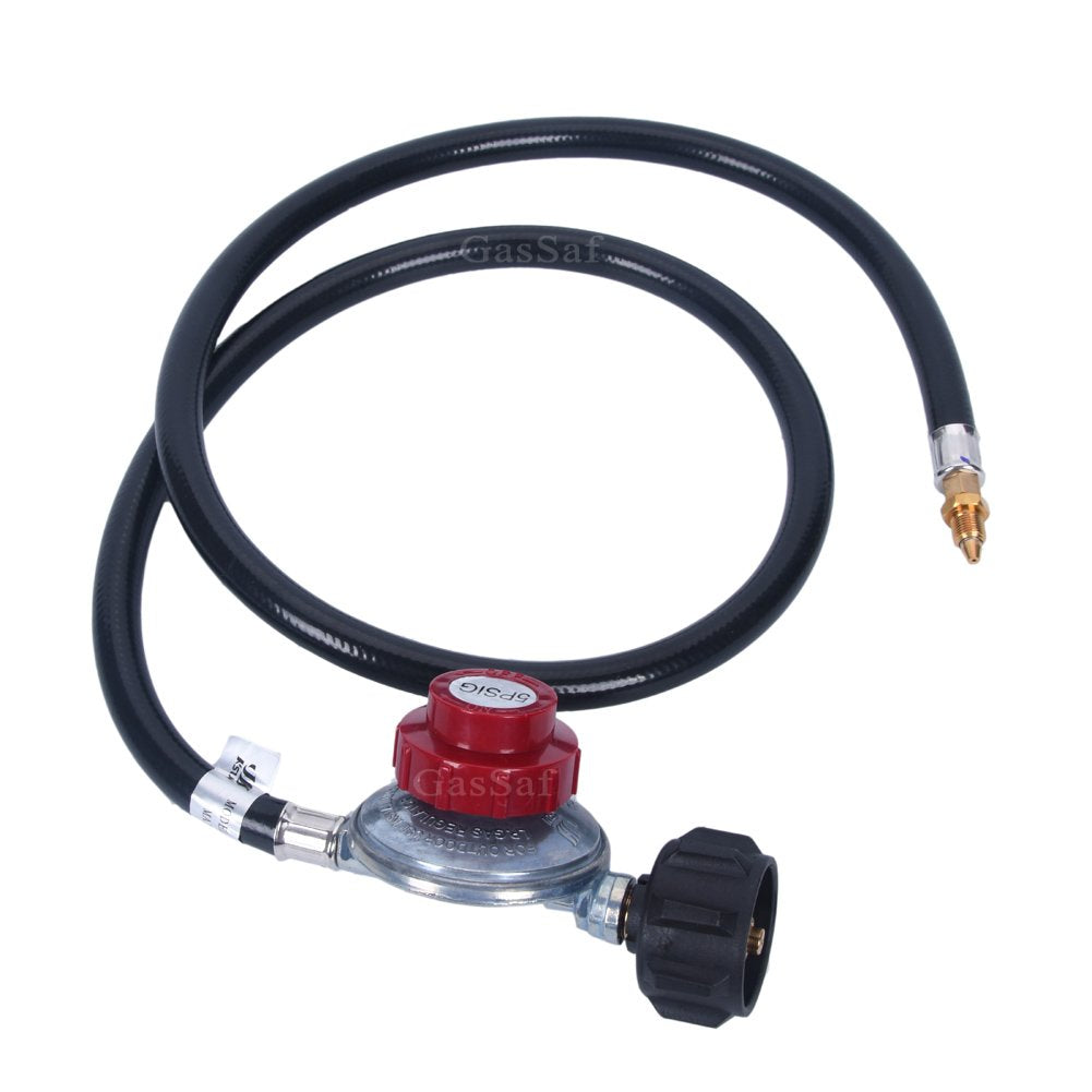 GasSaf propane regulator with QCC-1 propane tank connection