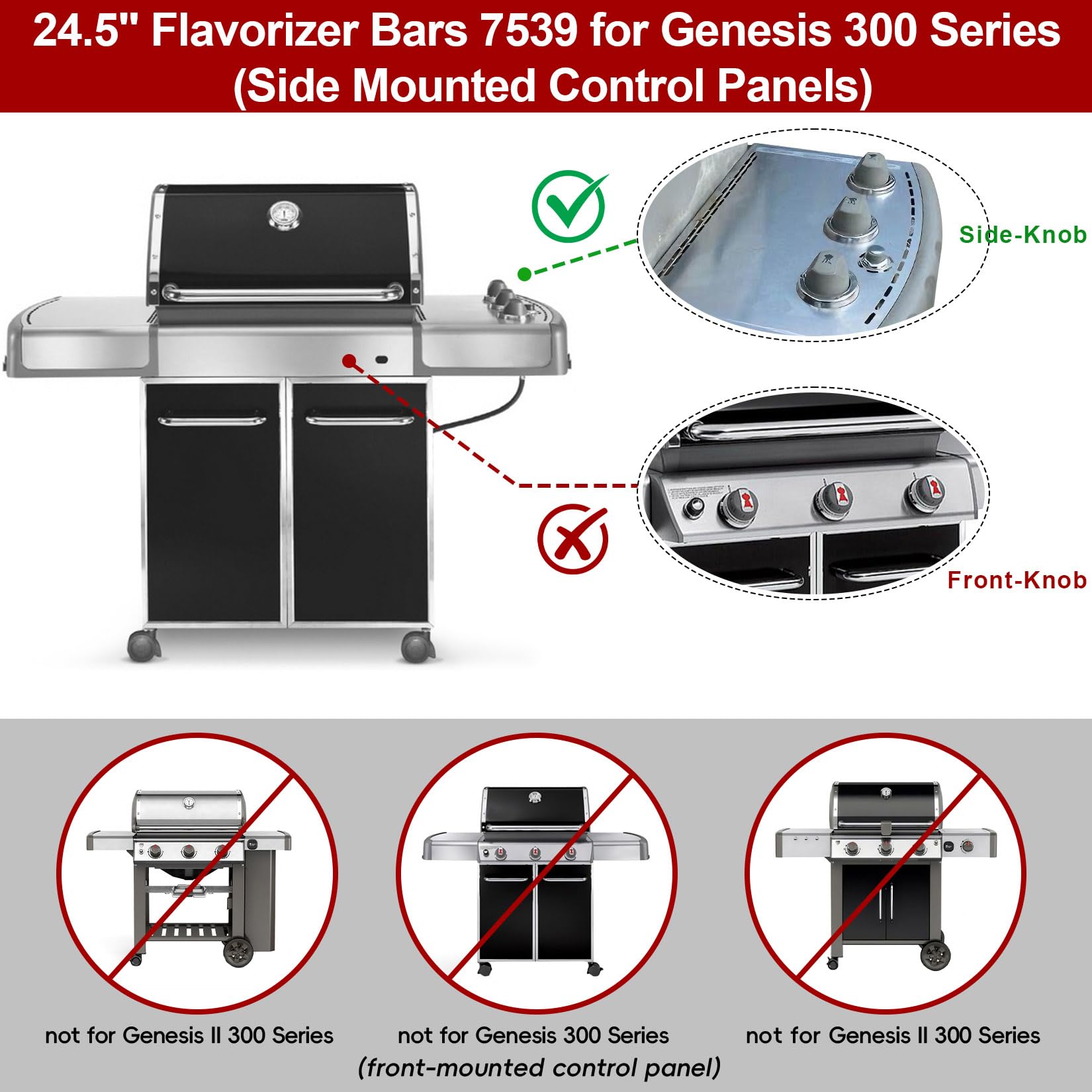 GasSaf stainless steel flavorizer bar on a grill