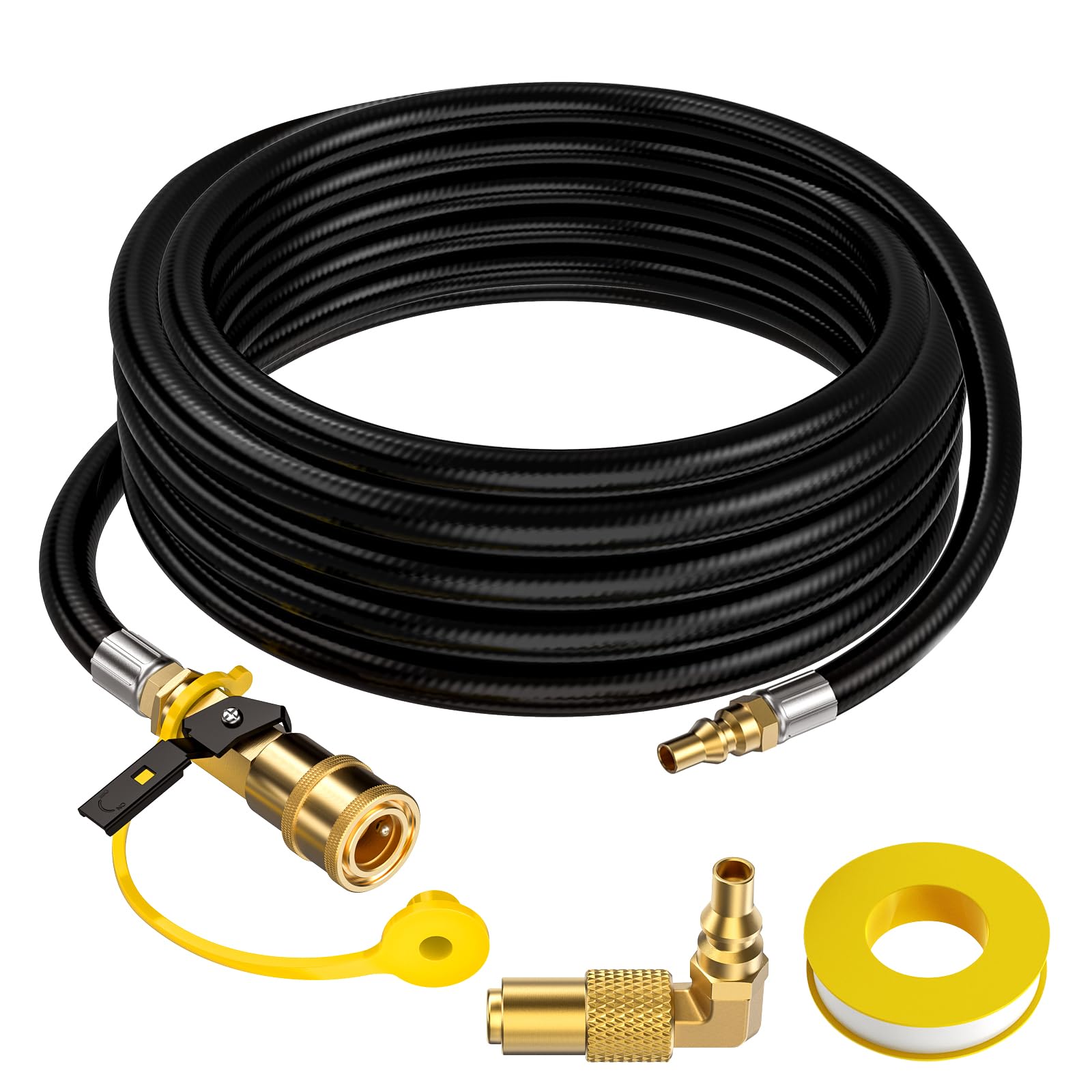 GasXpert 20 FT RV Quick Connect Propane Hose front view