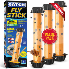 GATCH Fruit Fly Trap 3 Pack, Orange sticky traps for insects