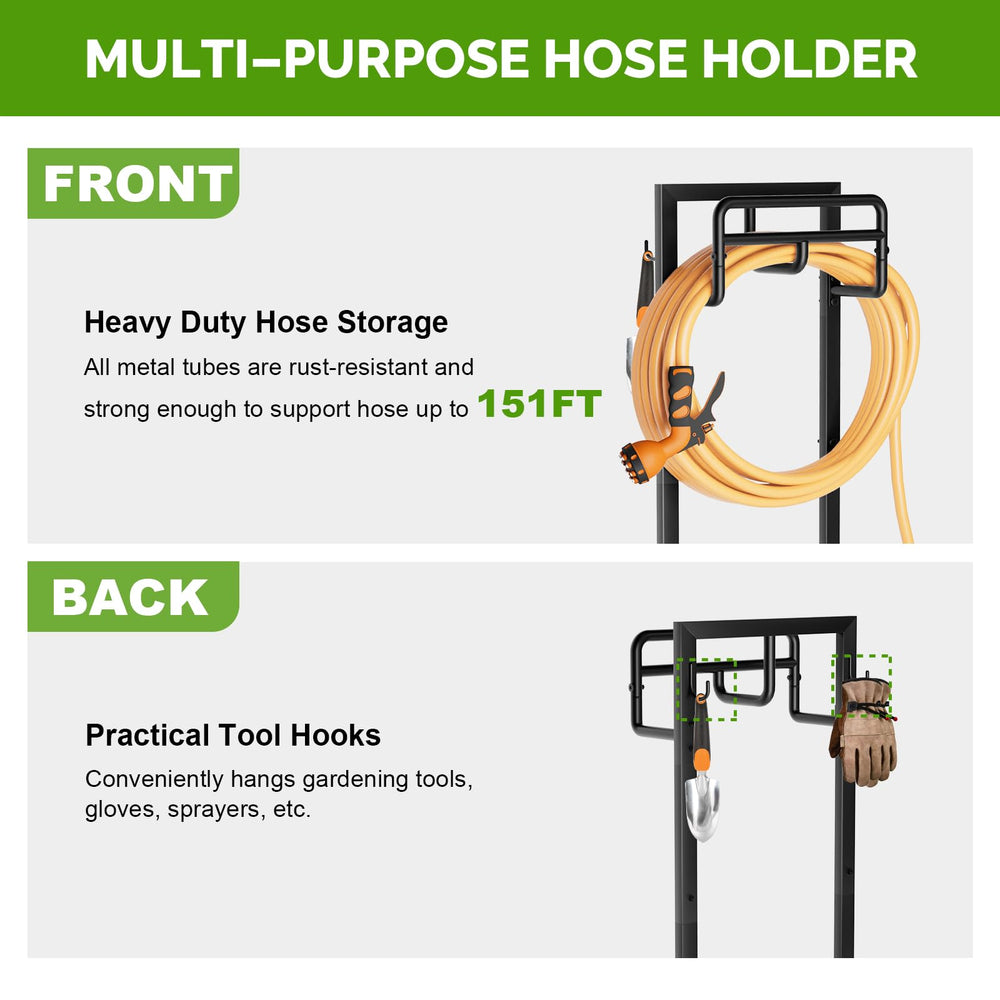 GAVISCITY Garden Hose Holder in a garden setting