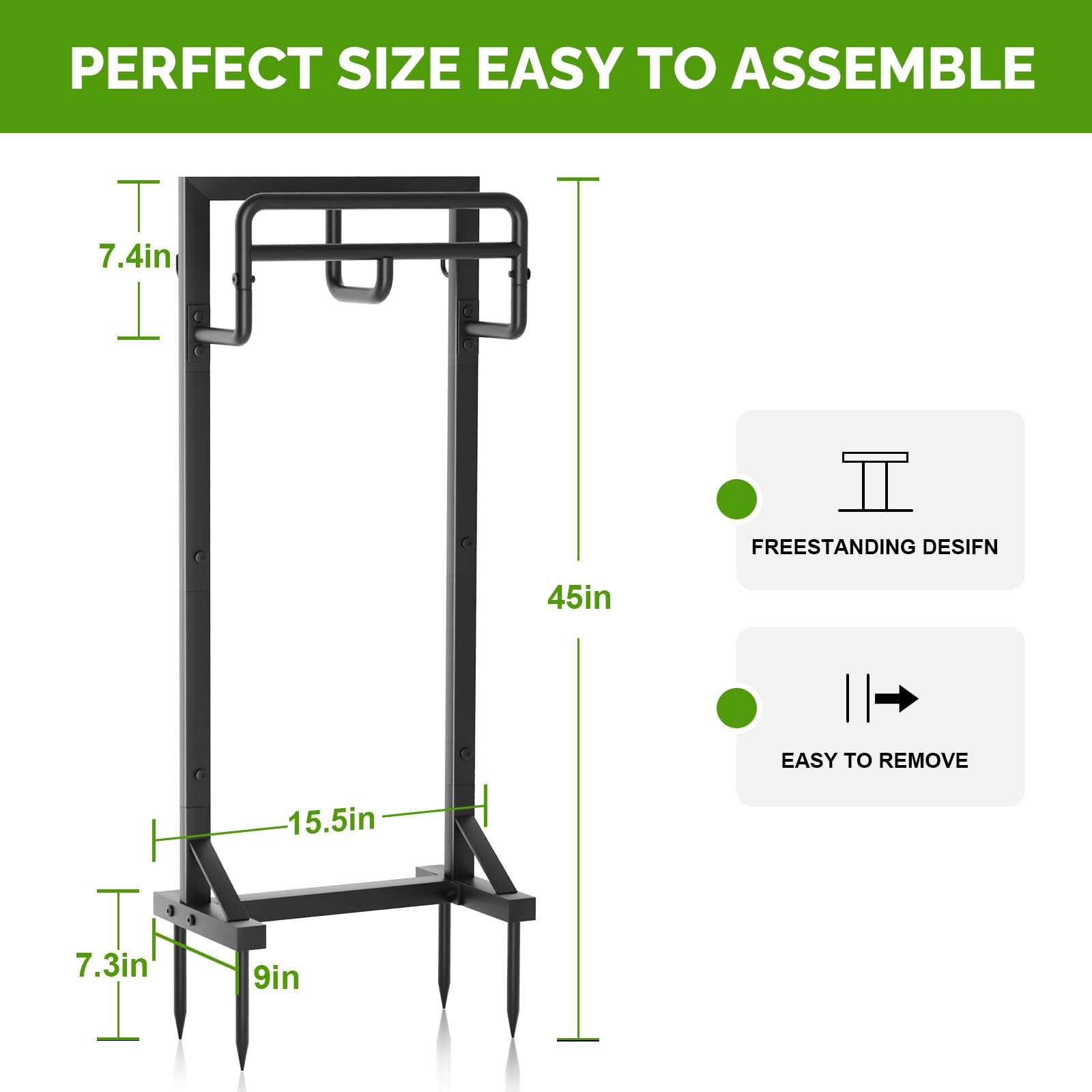 GAVISCITY Garden Hose Holder showing tool hooks