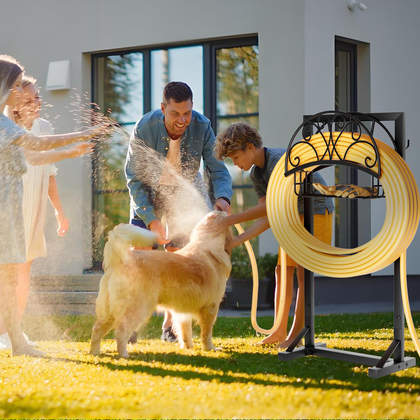 GAVISCITY Garden Hose Holder with tools attached