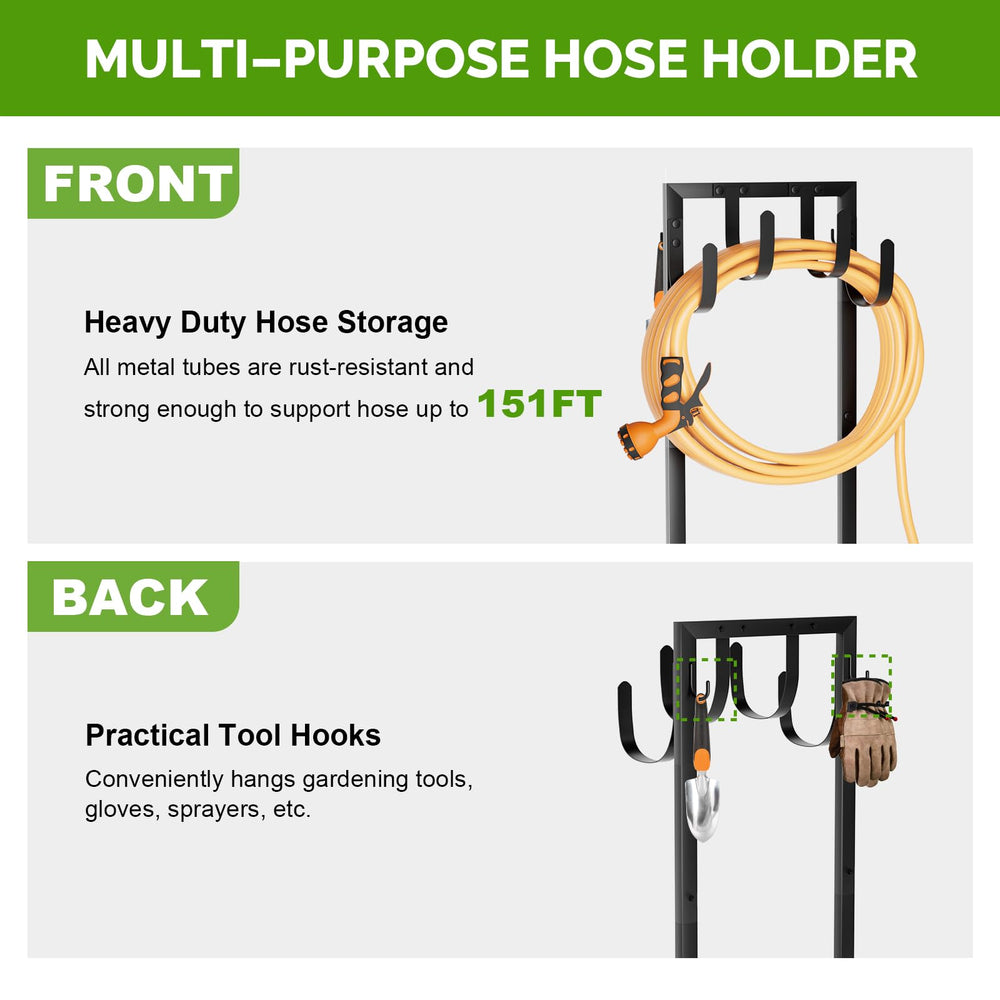 GAVISCITY hose holder assembled in backyard