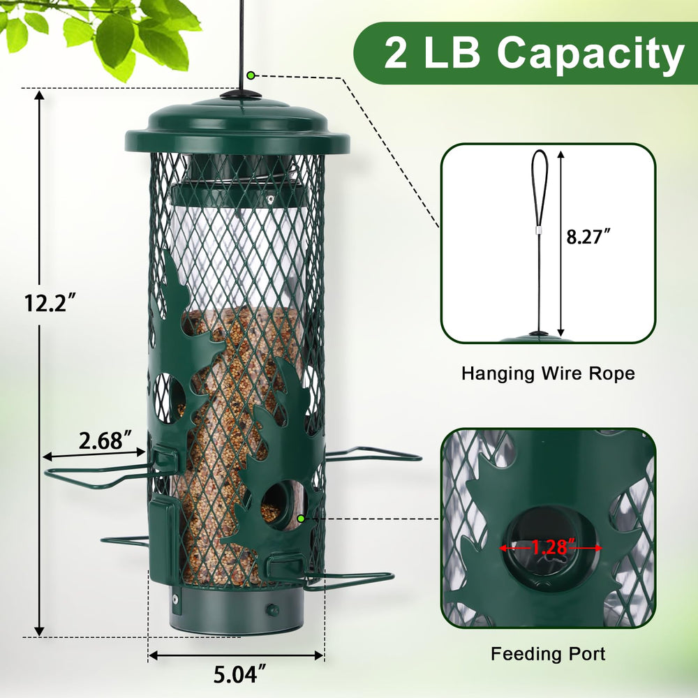 Gbekery Bird Feeder showing 4 feeding ports
