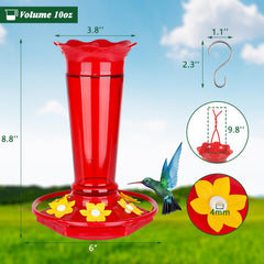 Gbekery hummingbird feeder installed in a garden