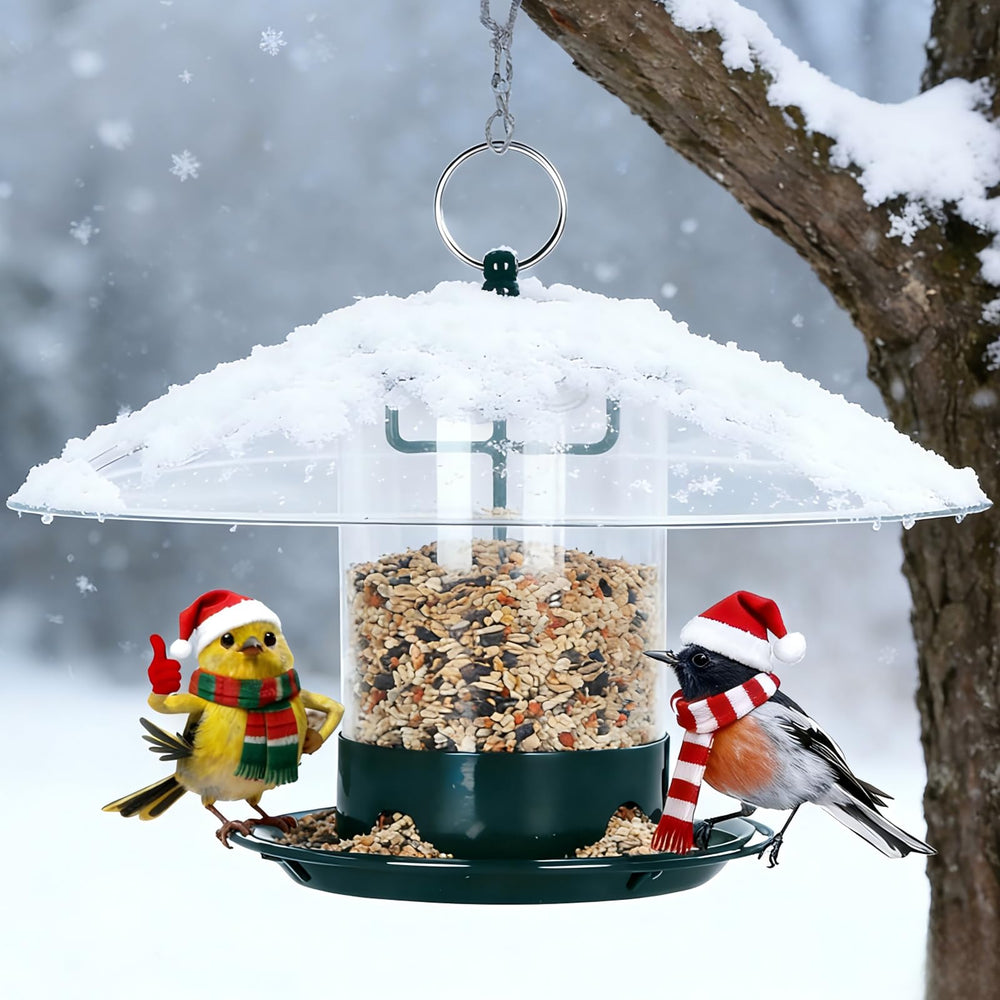 Gbekery Metal Bird Feeder with hanging wire packaging