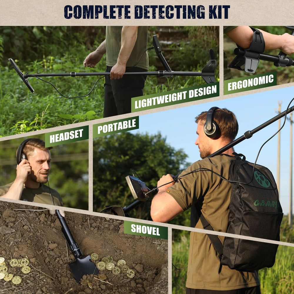 Gbnryg Metal Detector M55J with headphones and carry bag