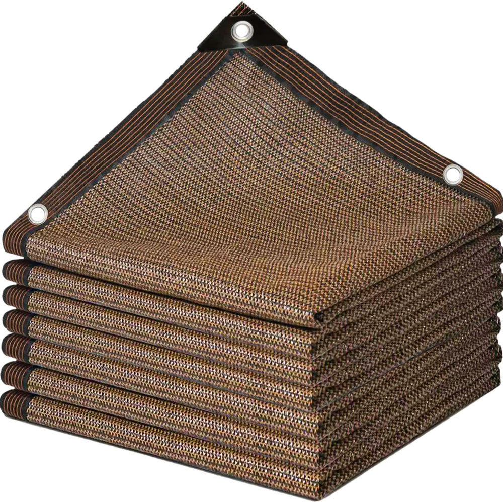 GCEXDLDP 6x10FT shade cloth brown front view