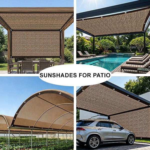 GCEXDLDP shade cloth in garden setting