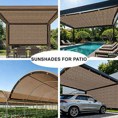 GCEXDLDP shade cloth in garden setting