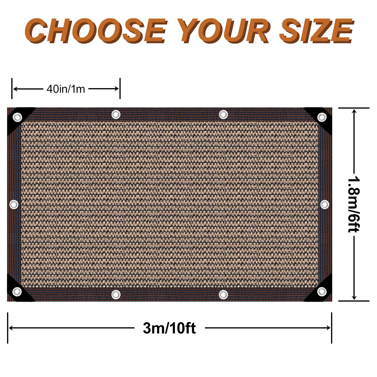 GCEXDLDP shade cloth showing breathable mesh