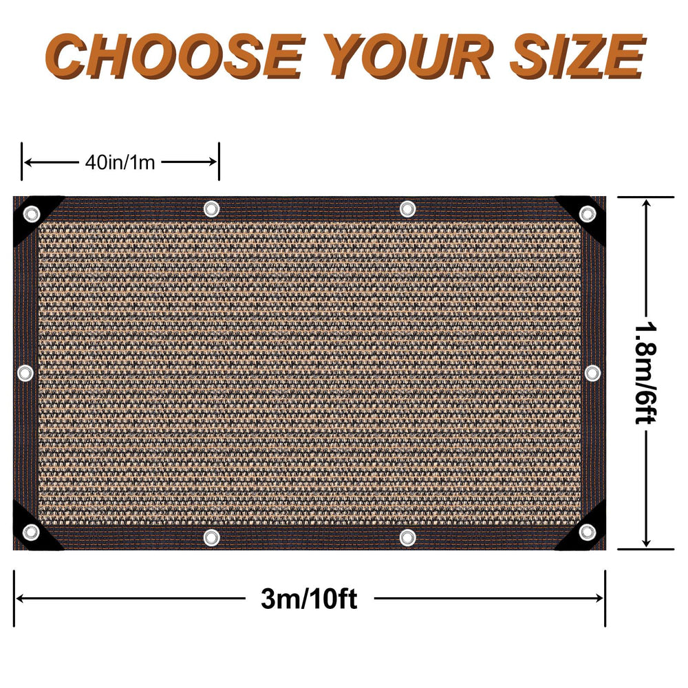 GCEXDLDP shade cloth showing breathable mesh
