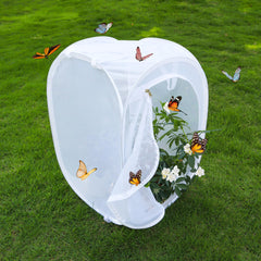 GDanes Pop-up Butterfly Habitat Enclosure with butterflies inside