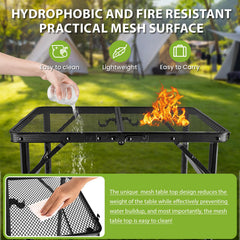 GDDGHS Folding Camping Table setup at a picnic