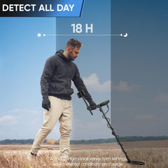 GDDREAM Metal Detector MD7011 adjustable shaft extended