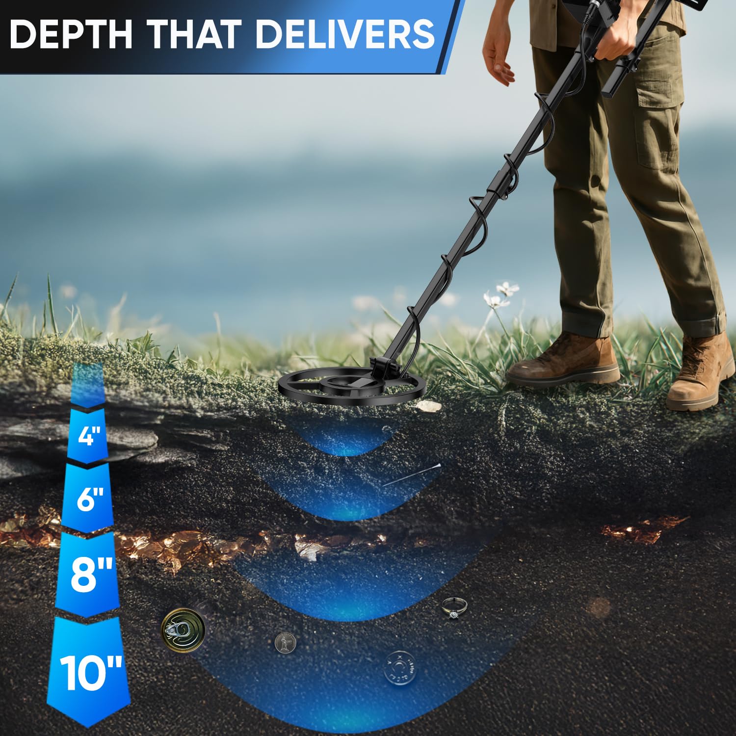 GDDREAM Metal Detector MD7011 carrying bag included