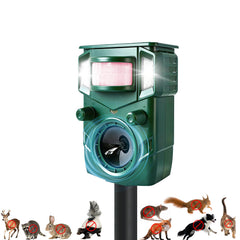 gdend Ultrasonic Animal Repellent green model front view