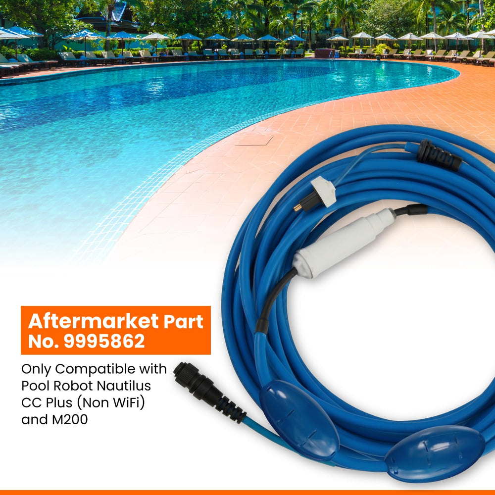 Gearwiz 60ft blue cable with large floats for pool robots
