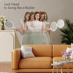 GeckoMan Electric Fly Swatter charging via USB Type-C port