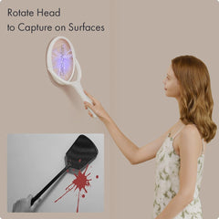 GeckoMan Electric Fly Swatter extendable handle fully extended