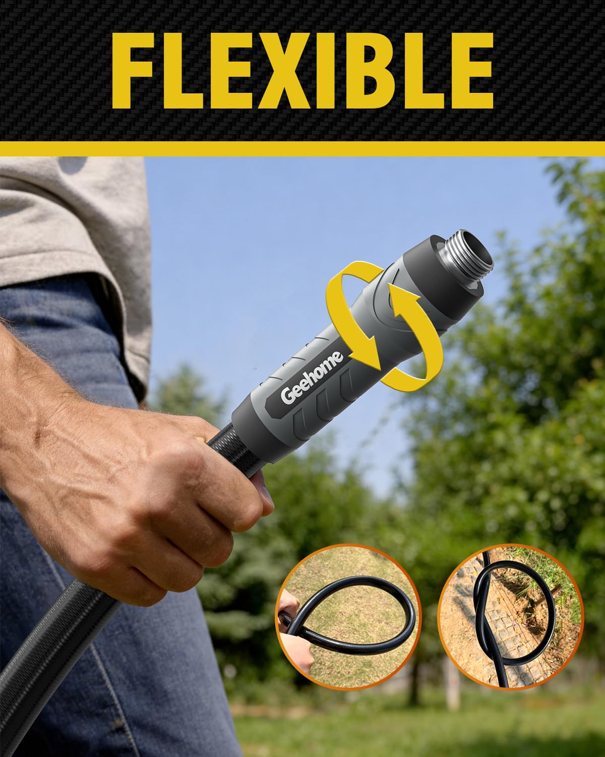 GEEHOME garden hose flexible design demonstration