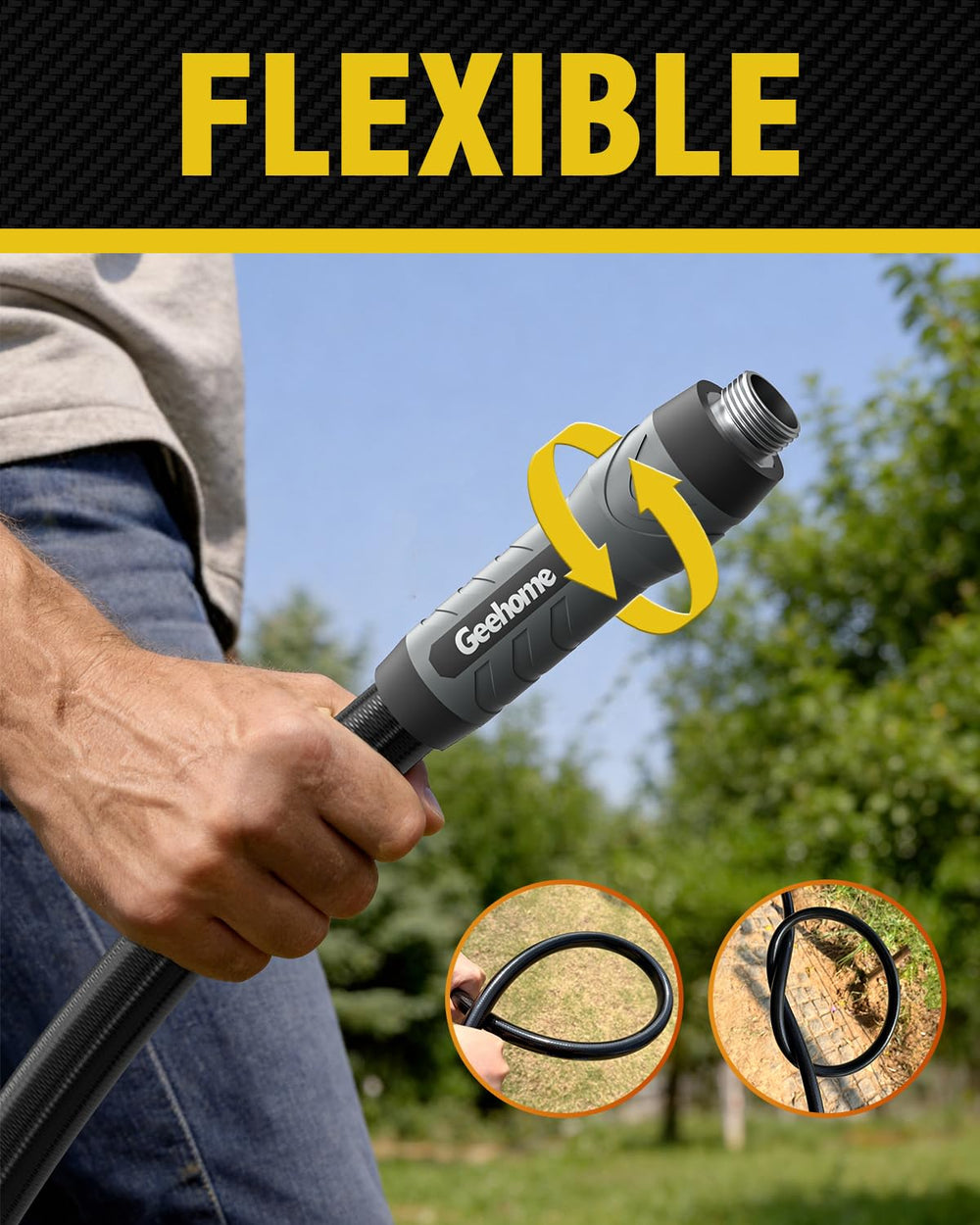 GEEHOME garden hose flexible design demonstration