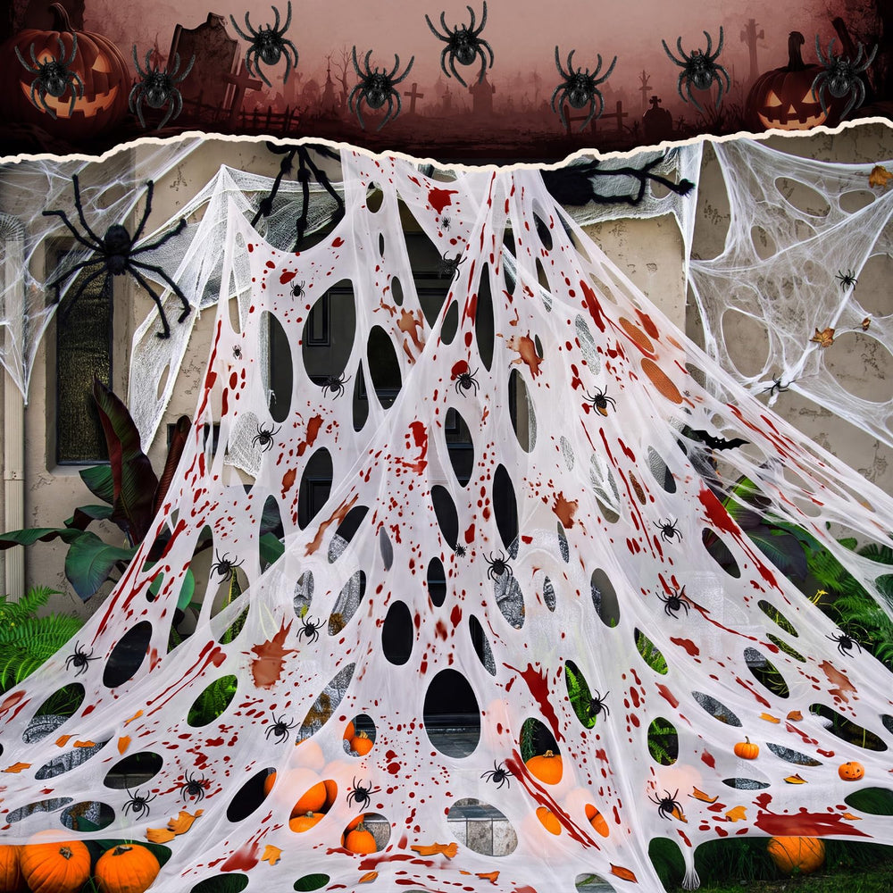 Geelin Giant Bloody Spider Web packaging with contents