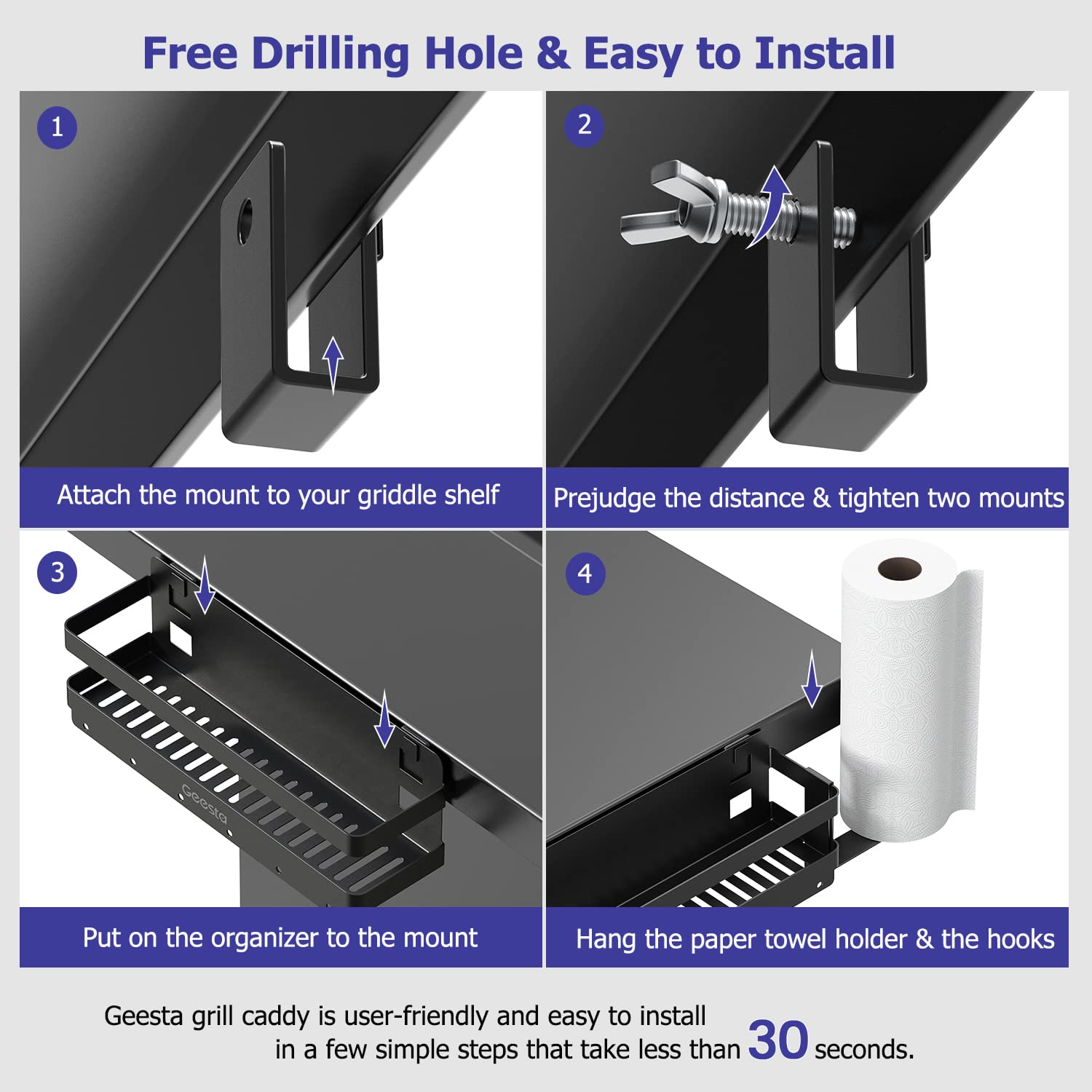 Geesta Griddle Caddy installation process