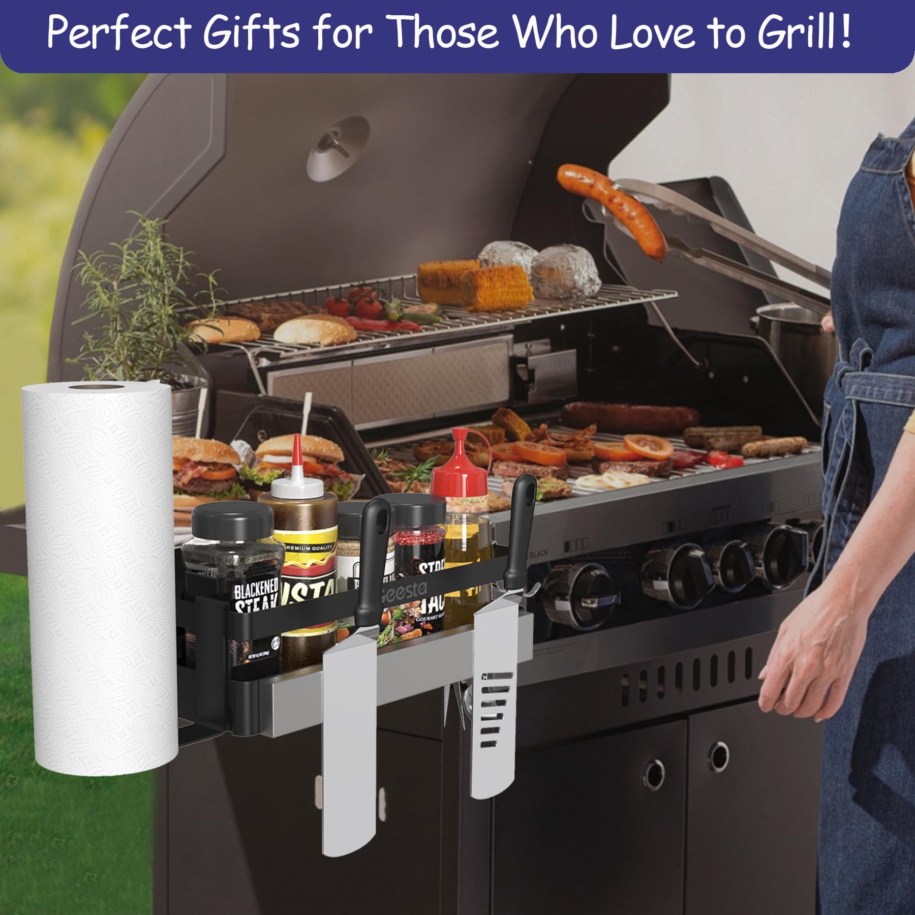 Geesta Griddle Caddy packaging with contents listed