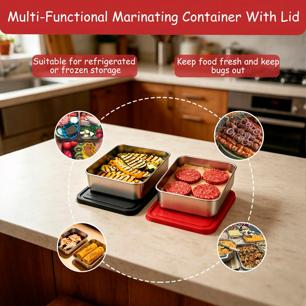 Geesta small tray with lid for serving grilled food
