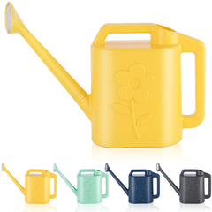 gegemaoyi 2 Gallon Watering Can side view in yellow