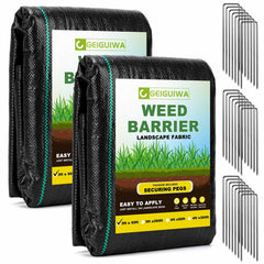 GEIGUIWA 3ftx100ft weed barrier landscape fabric front view