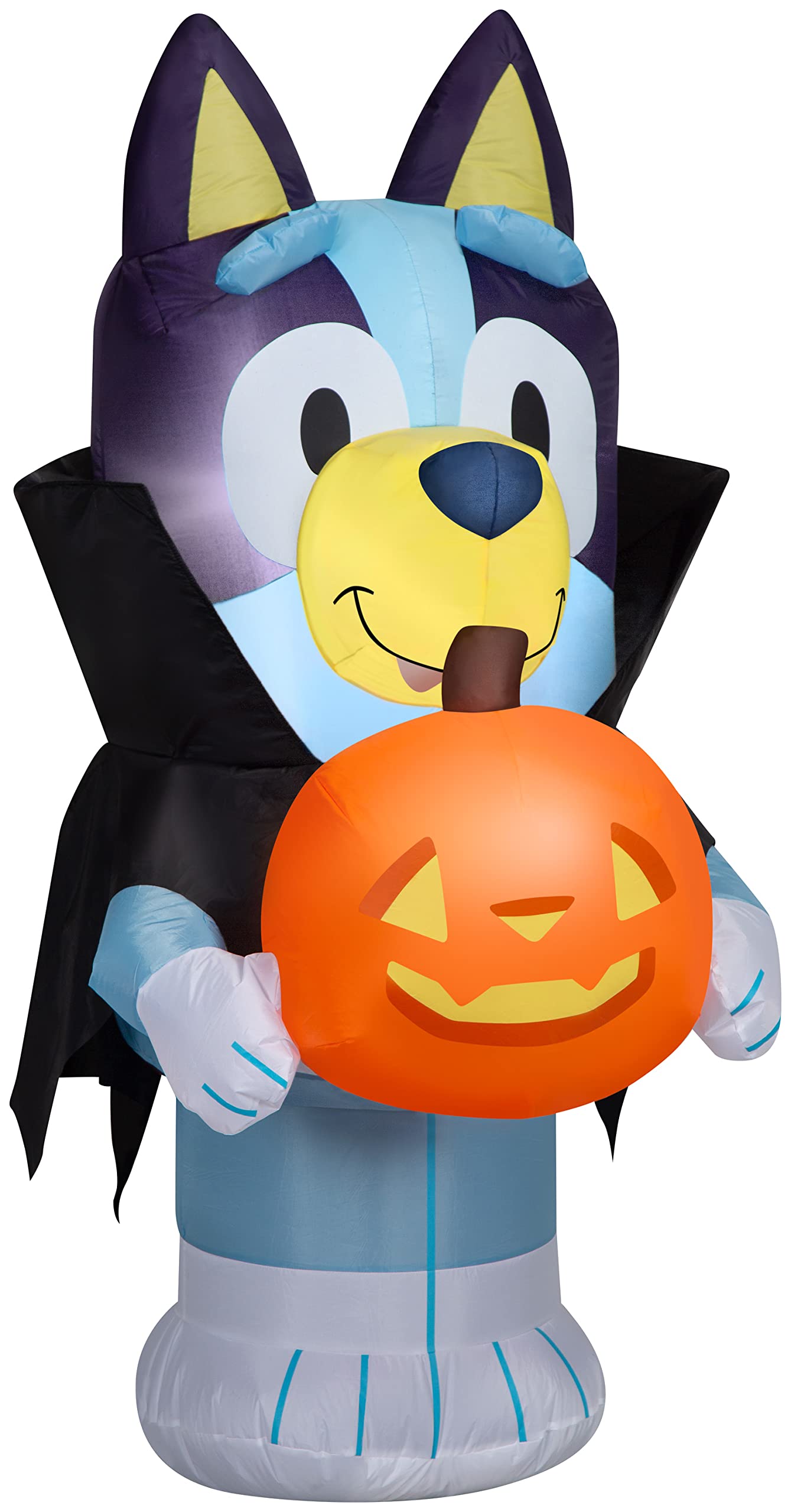 Gemmy Bluey Halloween Inflatable 3.5 ft vampire decoration with jack-o'-lantern