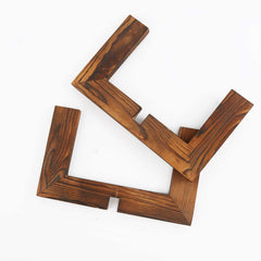 Gendral Forwepup Wood Plant Stand assembled with flower pot