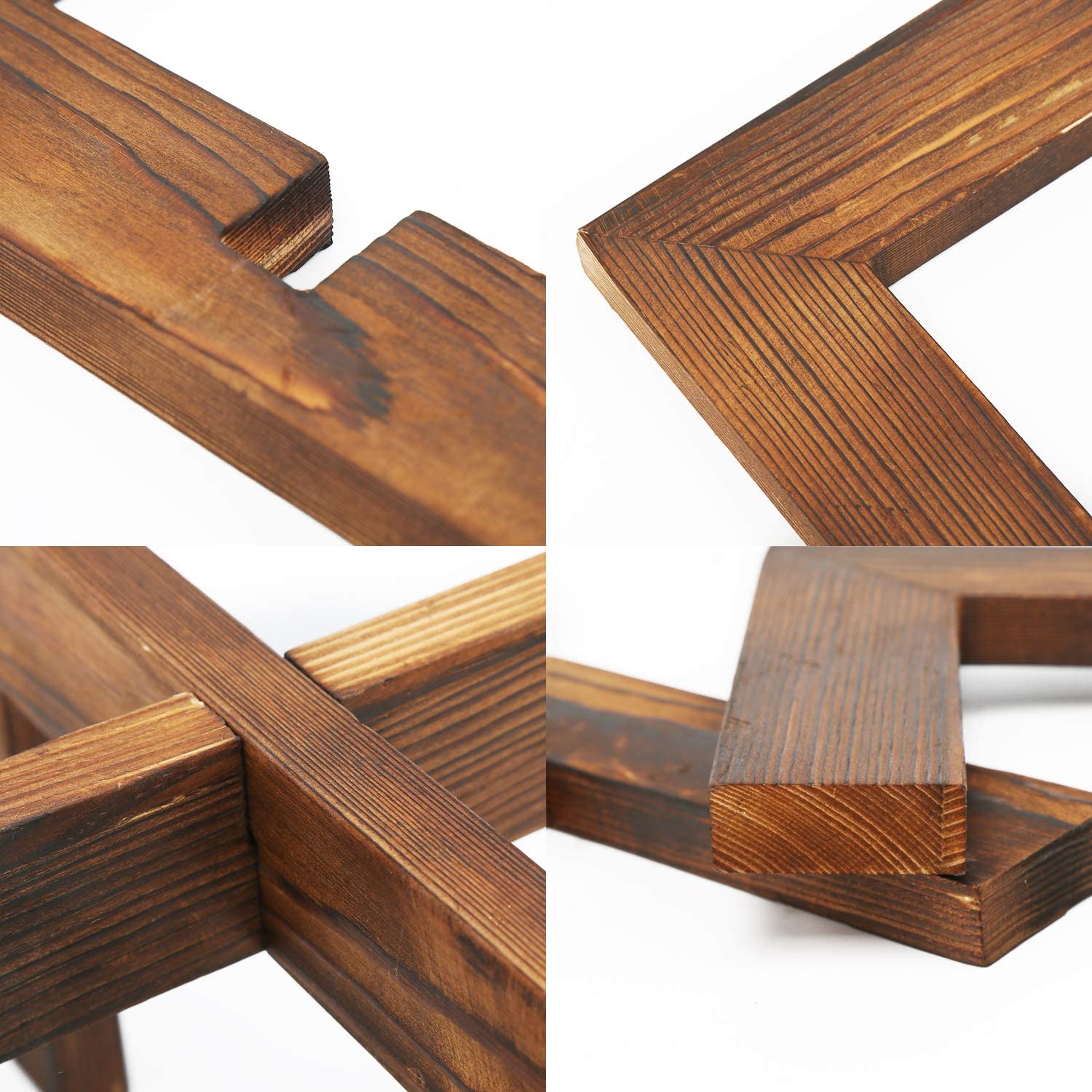 Gendral Forwepup Wood Plant Stand in a living room setting
