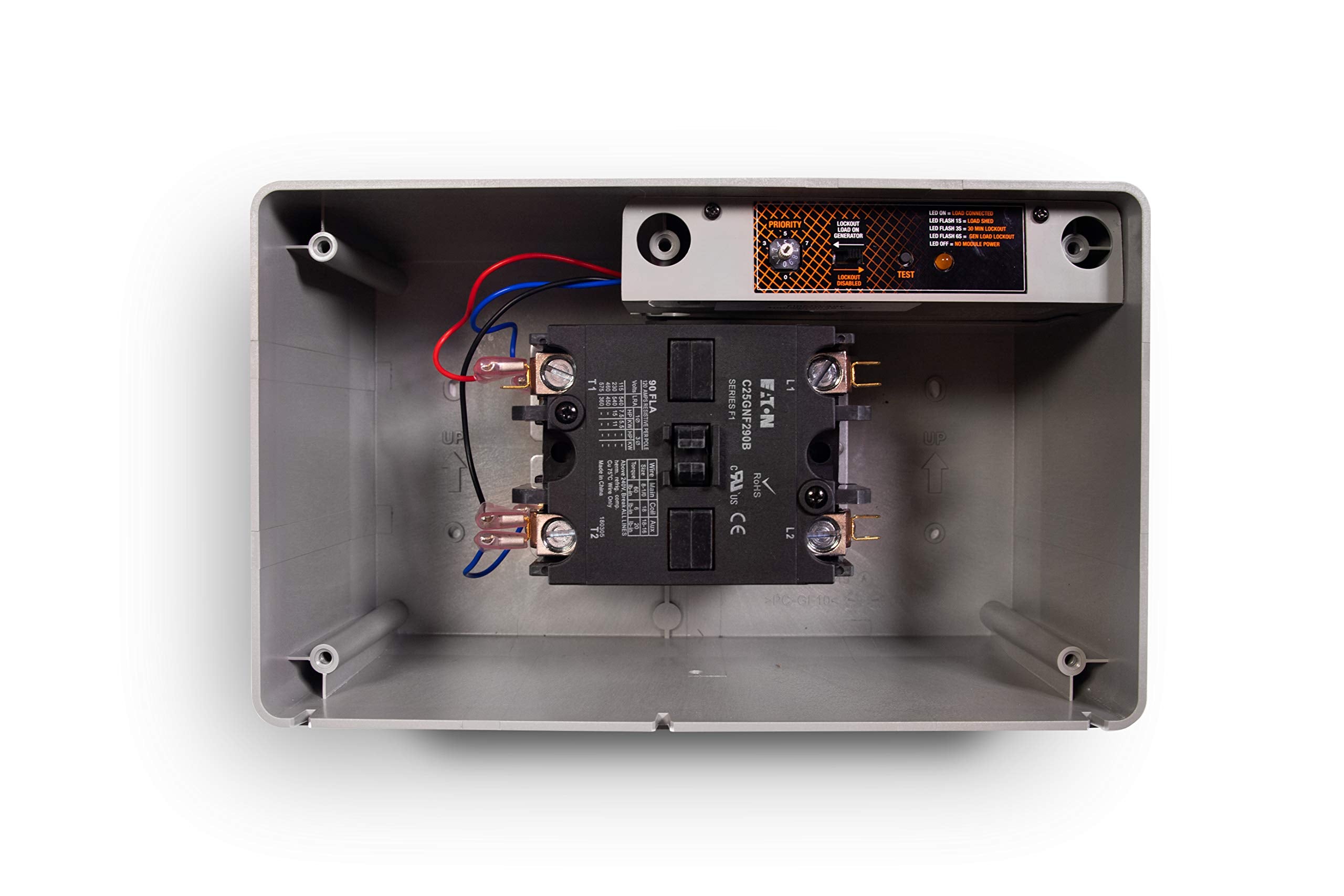 Generac 7006 Load Manager showing external LED status display