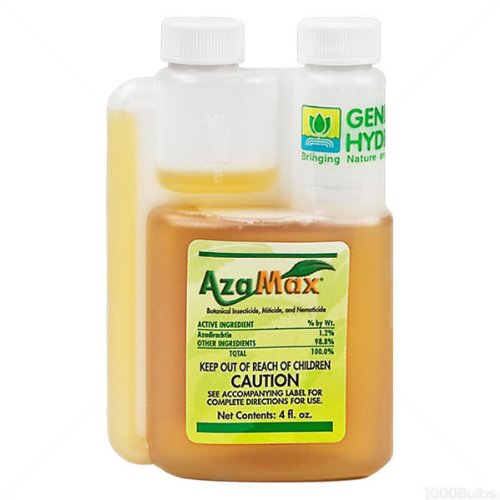 General Hydroponics Azamax 4 Ounce pest control repellent front view