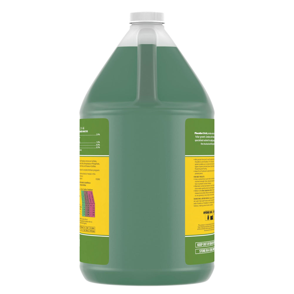 General Hydroponics FloraGro 2-1-6 Plant Food used on potted plants