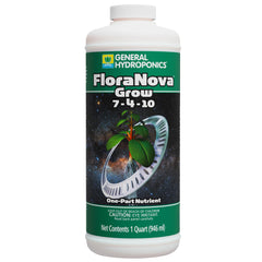 General Hydroponics FloraNova Grow 7-4-10 Liquid Fertilizer 1 Quart front view