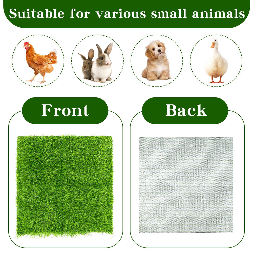 Generic Chicken Nesting Pads laid out in a garden