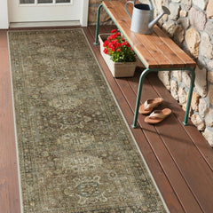 GENIMO 2.5x8 Outdoor Runner Rug in patio setting
