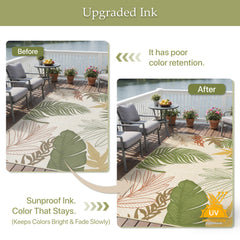 GENIMO 4x6 Outdoor Rug indoor setup