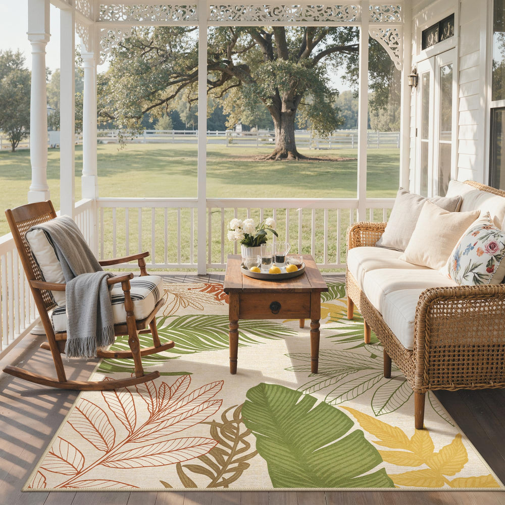 GENIMO 4x6 Outdoor Rug lightweight and foldable