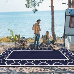GENIMO 8'x16' Outdoor Rug rolled up for easy transport