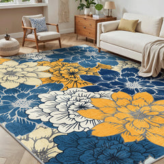GENIMO 8x10 Outdoor Rug close-up of chenille texture