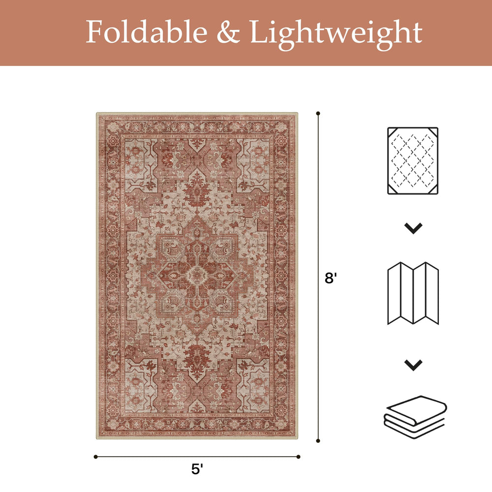 GENIMO Indoor Outdoor Rug in a living room decor