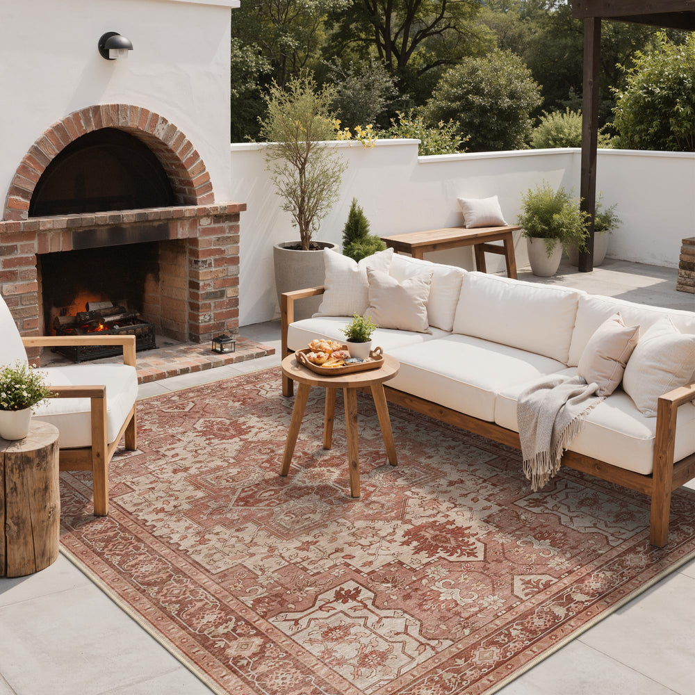 GENIMO Indoor Outdoor Rug lightweight and foldable