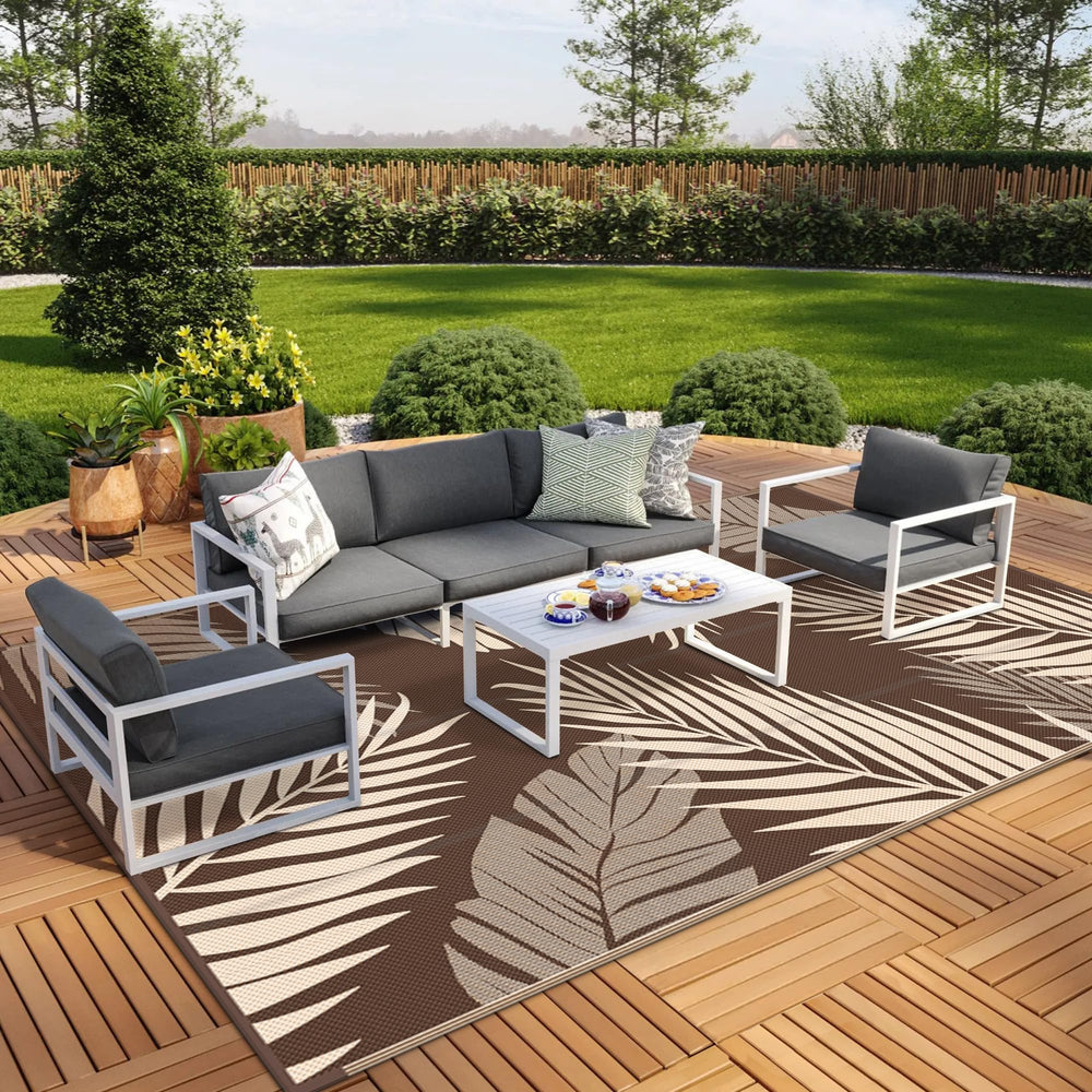 GENIMO Outdoor Rug 10'x14' folded in carry bag for camping